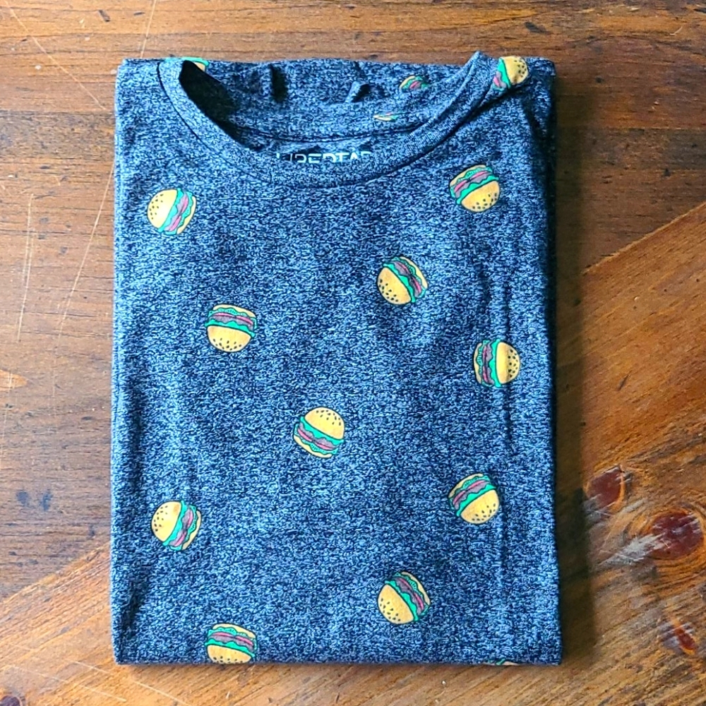 Mens M Hamburger T shirt Libertad Funny like new